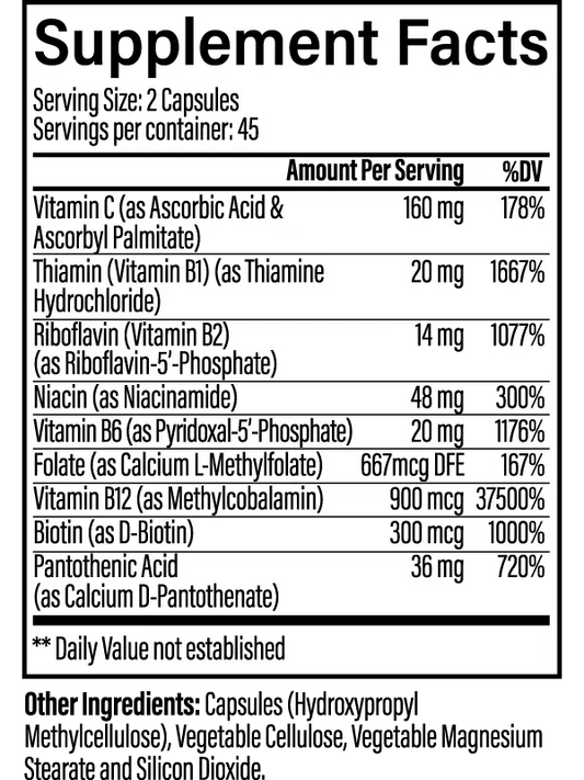 B-COMPLEX SIMPLY 90 CÁPSULAS