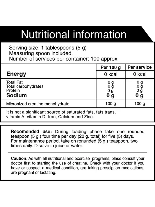 CREATINA IRON 100 SERVICIOS