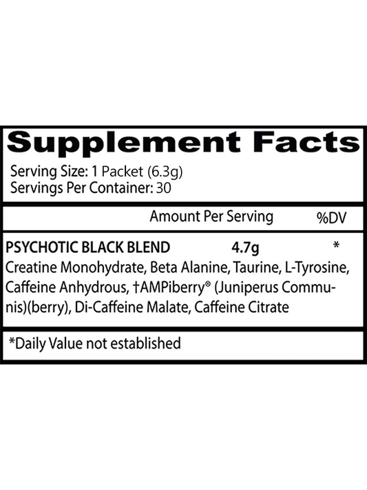 PSYCHOTIC BLACK 30 PACKS